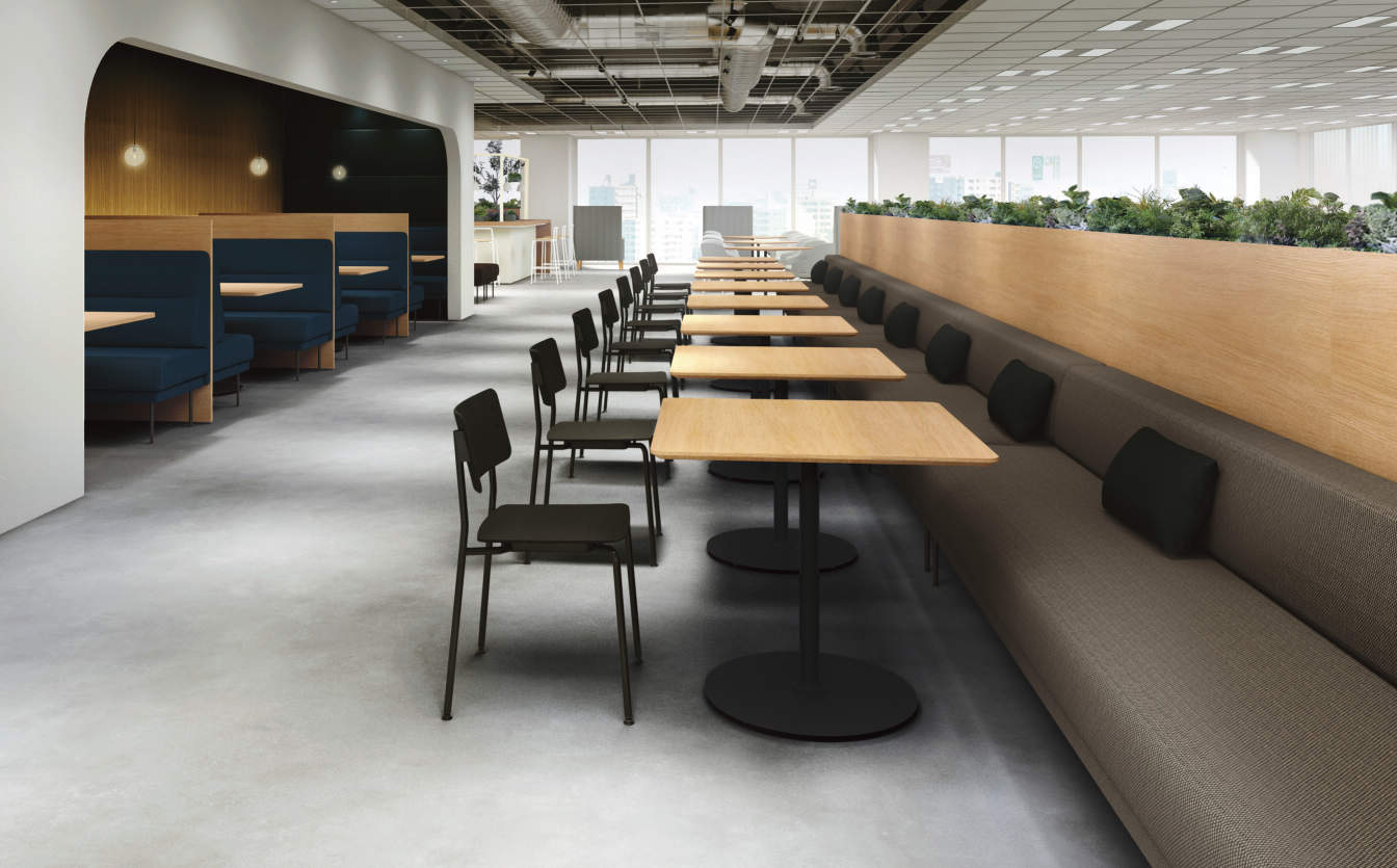 カフェ気分でワーク